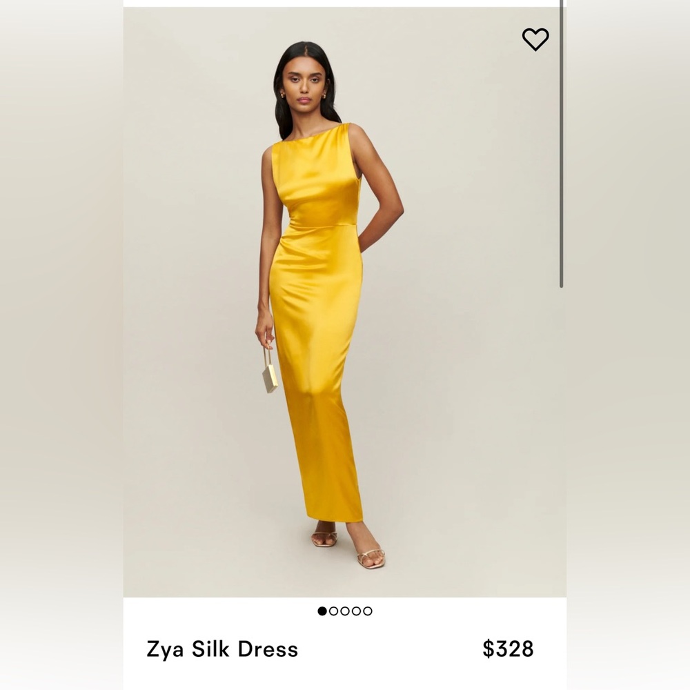 REFORMATION- Zya Silk Dress